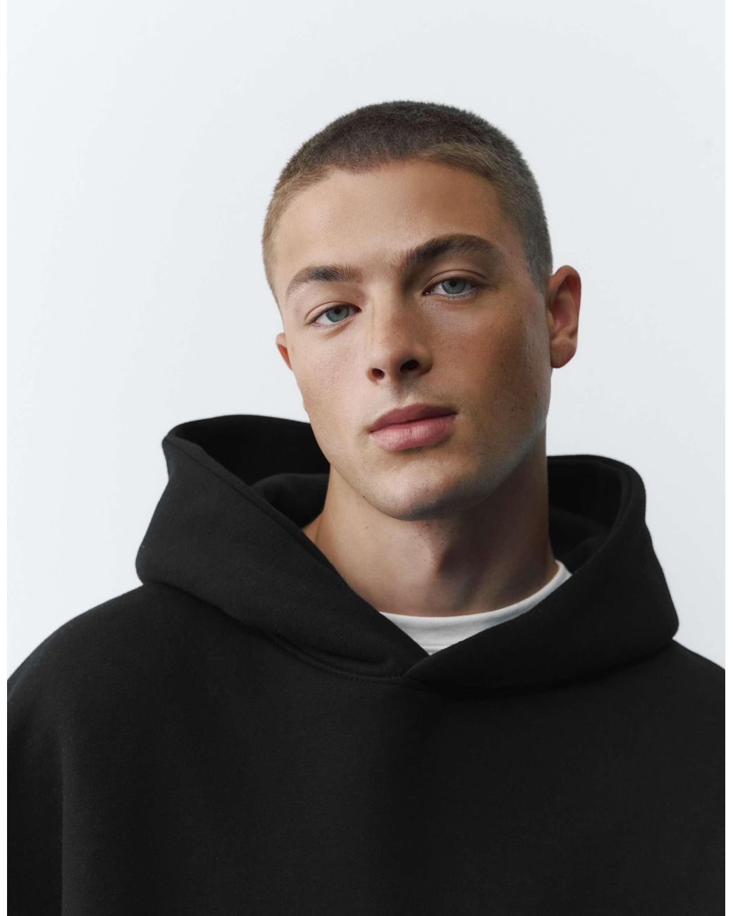 Pull&Bear Hoodie in Black für Herren