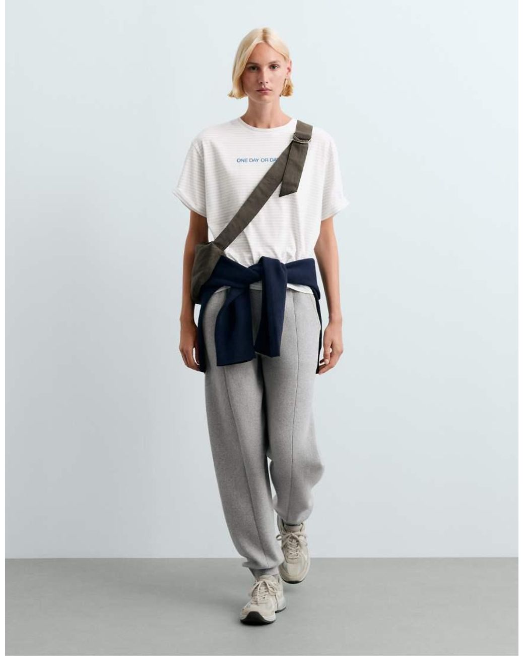 Oysho White Boxy Slogan T-Shirt
