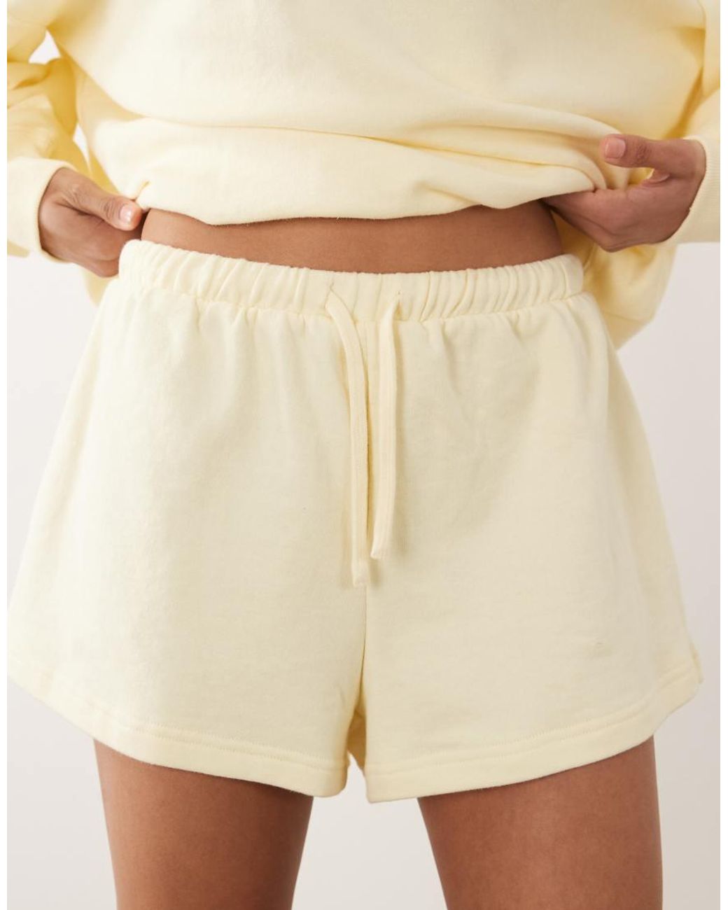 WeWoreWhat Natural Paperbag Short Co-Ord