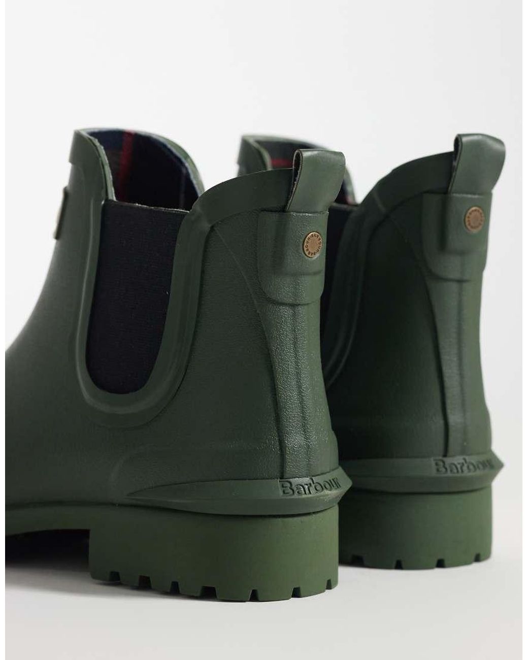 Barbour Green Wilton Chelsea Wellington Boot