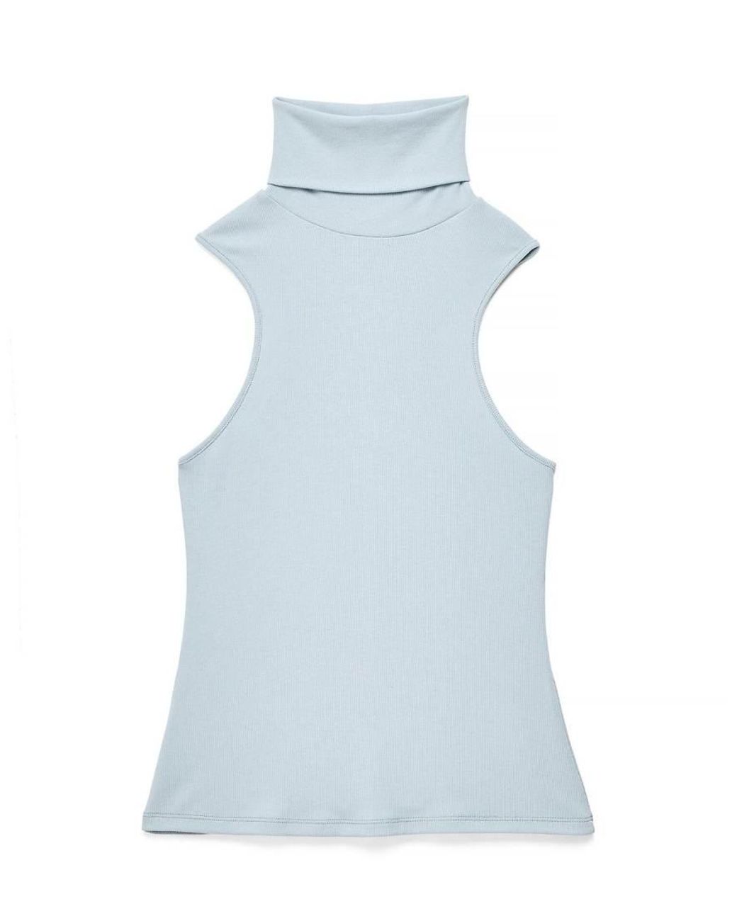 NA-KD Blue Sleeveless Polo Jersey Top