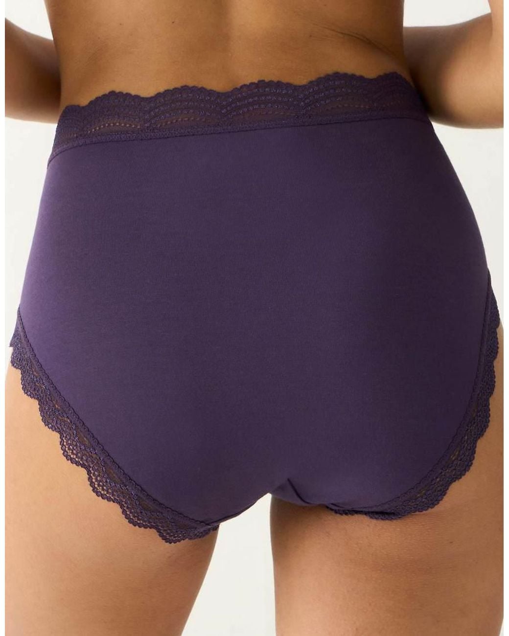 Stripe & Stare Blue High Rise Knicker Four Pack