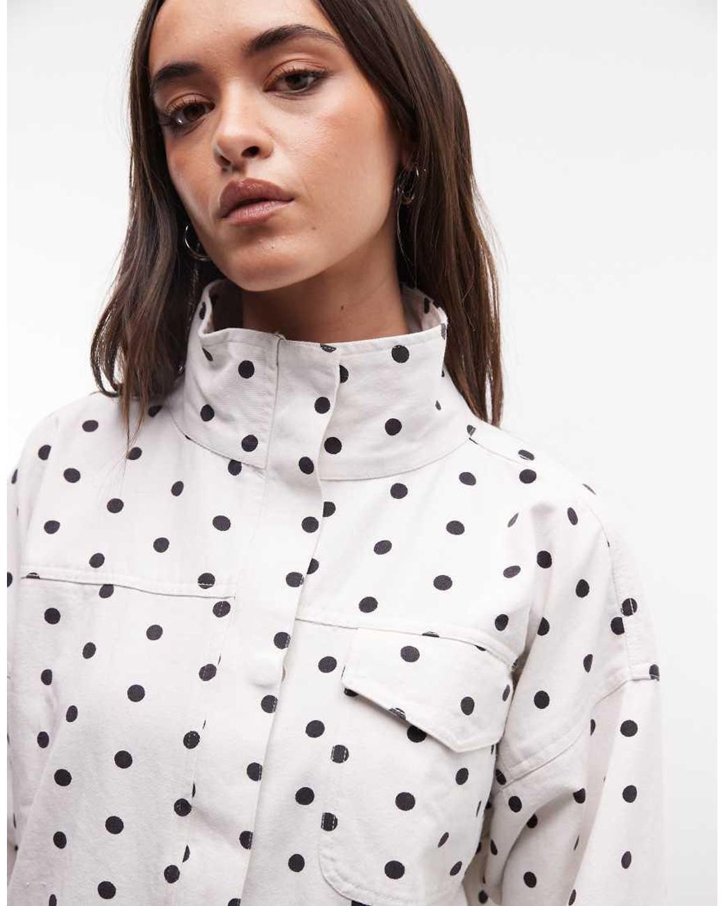 Liquor N Poker White Funnel Neck Jacket