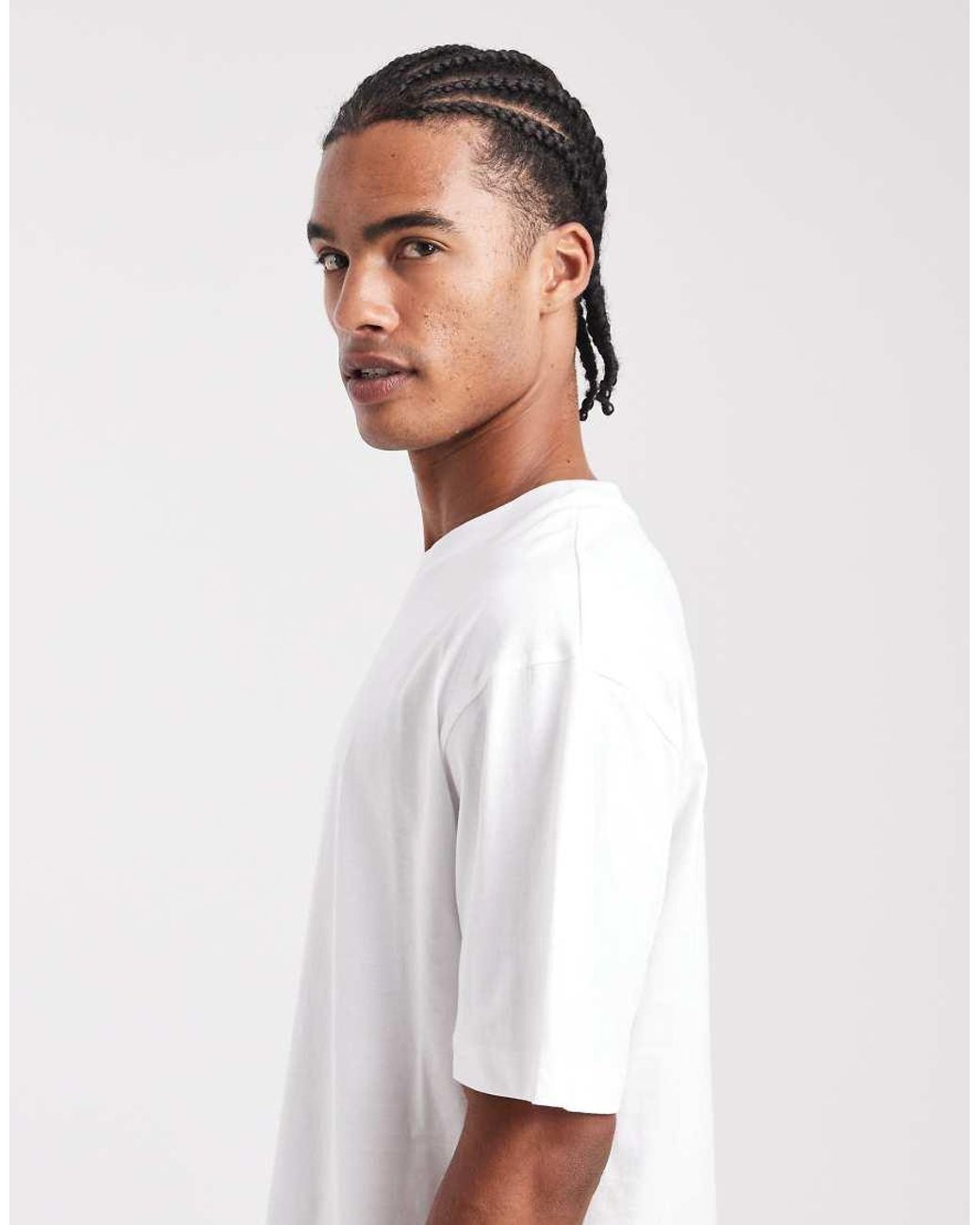 ASOS White Essentials 2 Pack Relaxed T-Shirts for men
