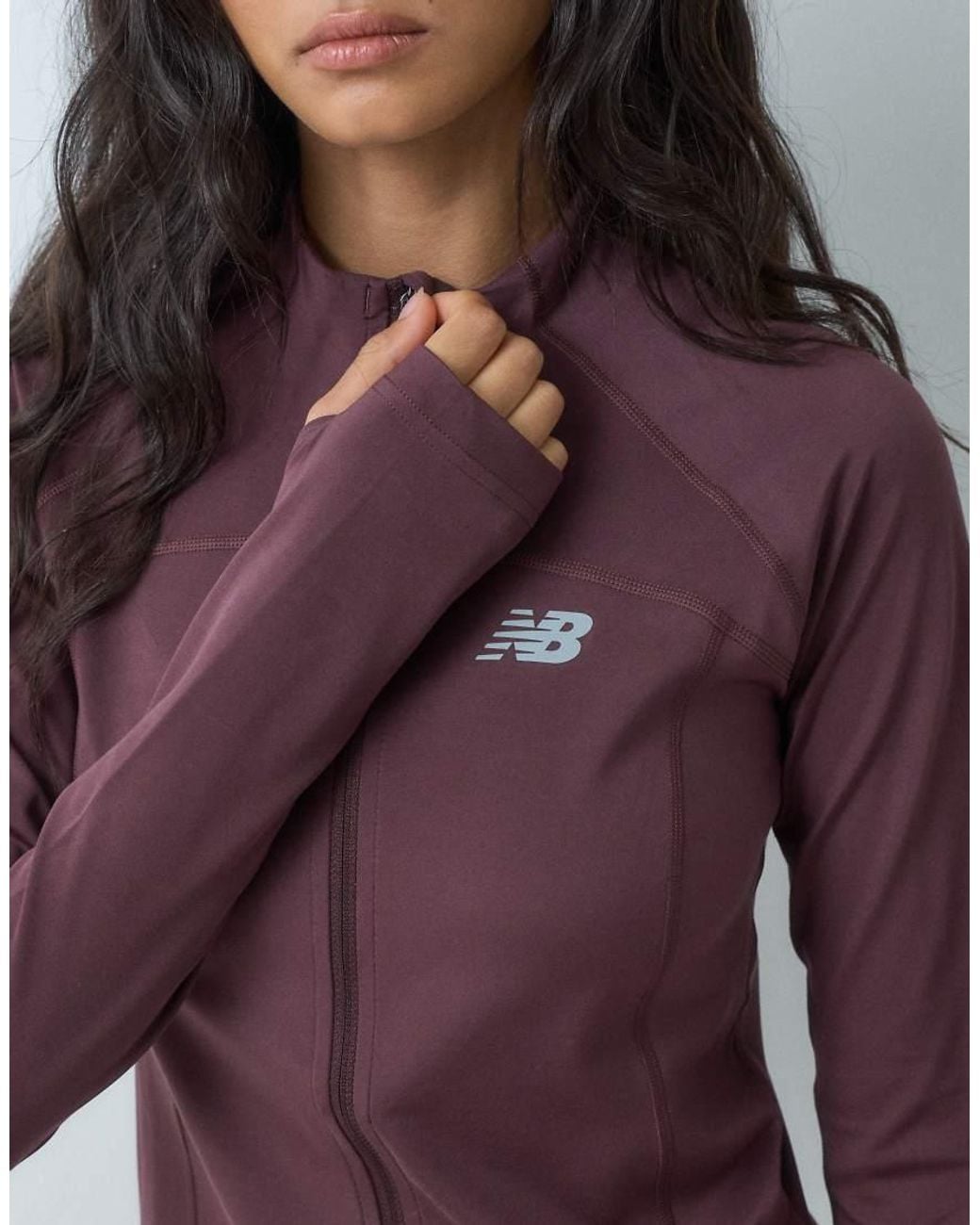New Balance Purple Harmony Fitted Full Zip