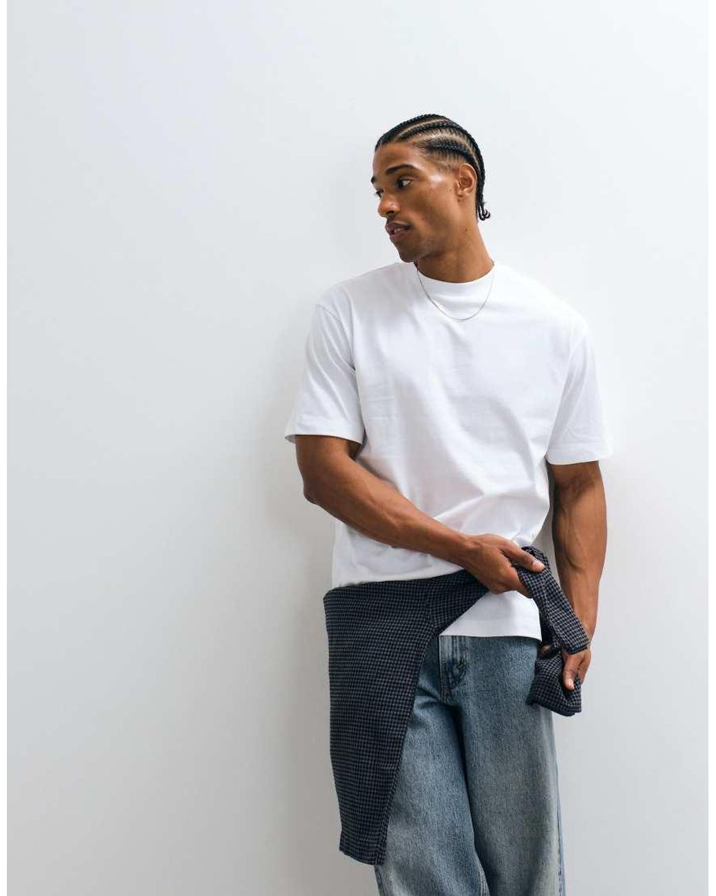 ASOS White Relaxed T-Shirt With Italia Graphic for men