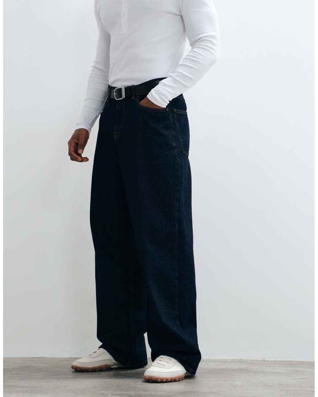 ASOS White baggy Jeans for men