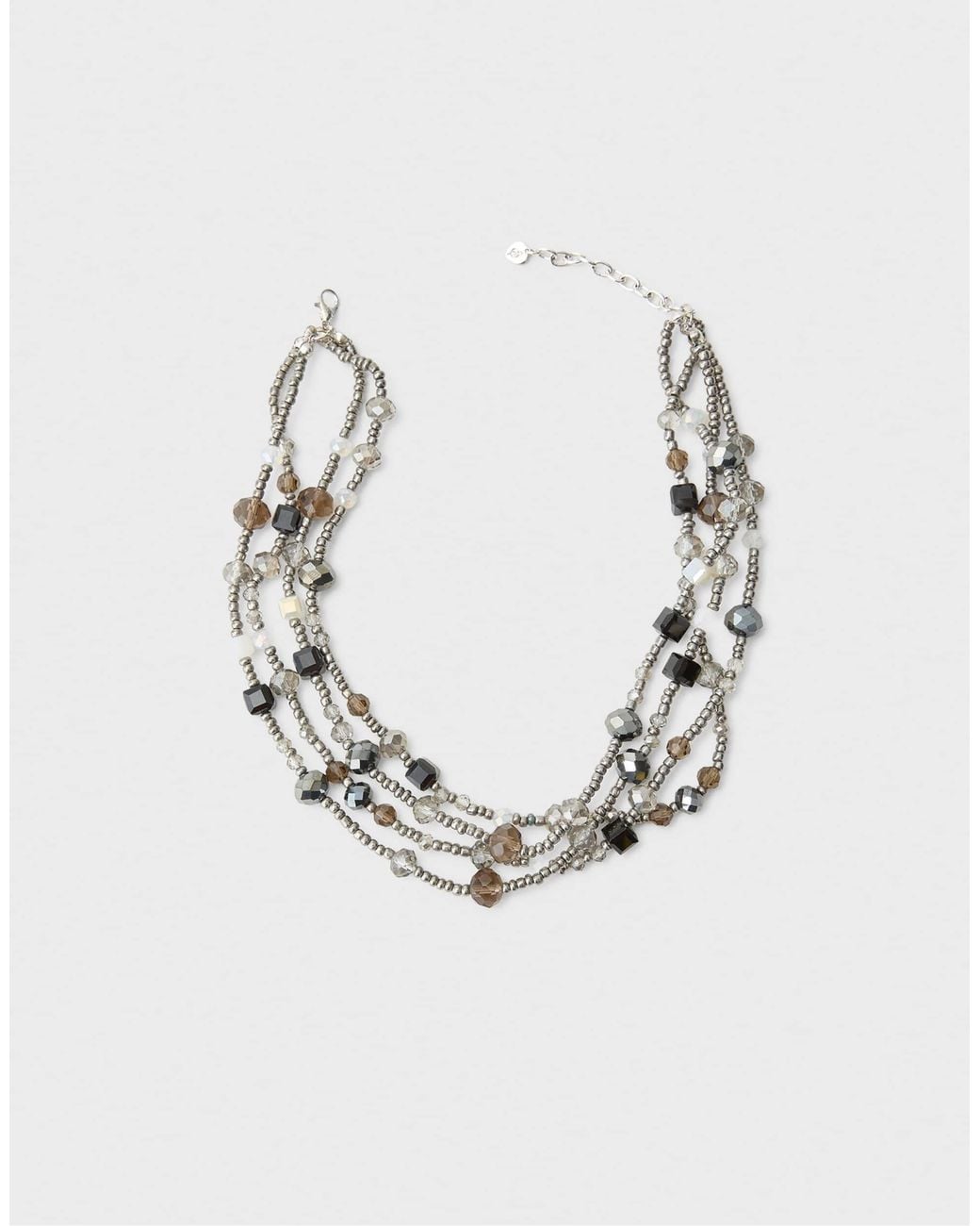 Collier ras Stradivarius en coloris Gray