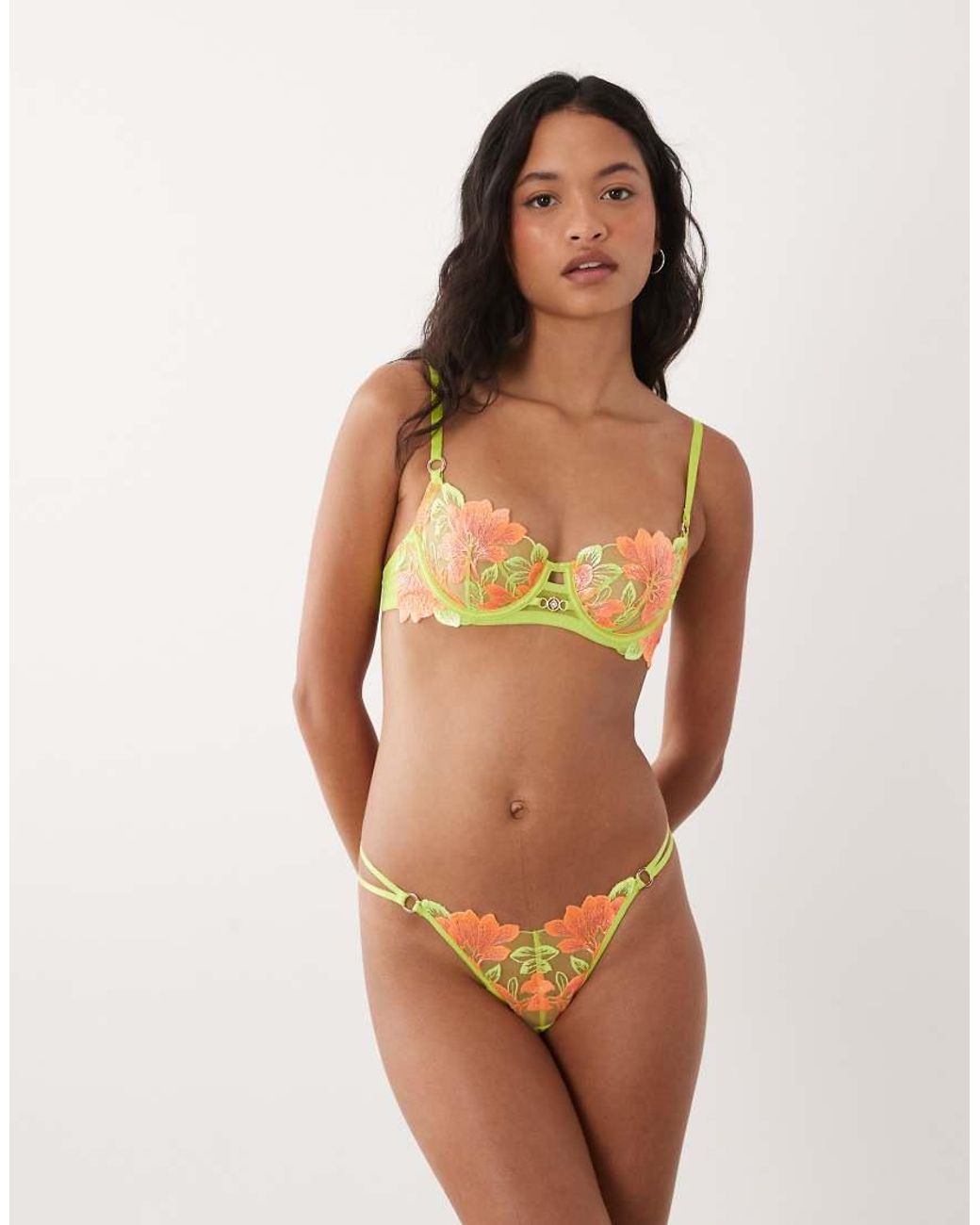 Ann Summers Green Paradise Glow Non Padded Balcony Bra