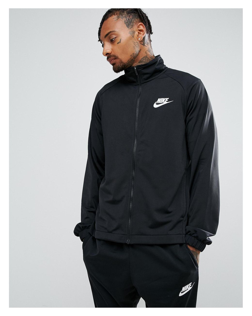 Nike Synthetic Polyknit Tracksuit Set in Black for Men | Lyst