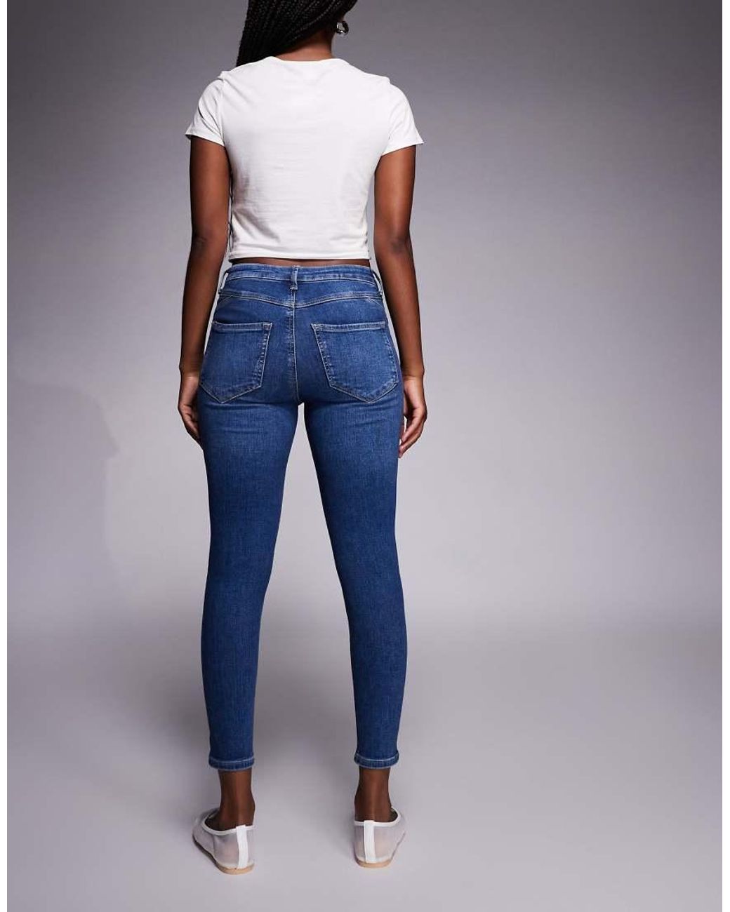 River Island Blue Sculpt Skinny Jeans