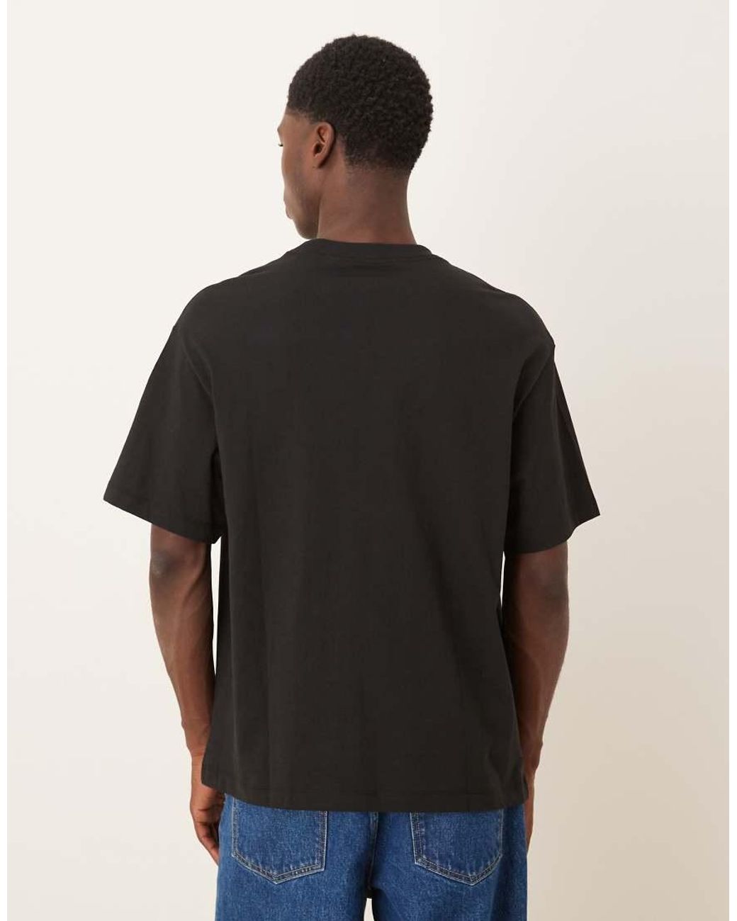 Calvin Klein Black Large Script Graphic T-Shirt for men