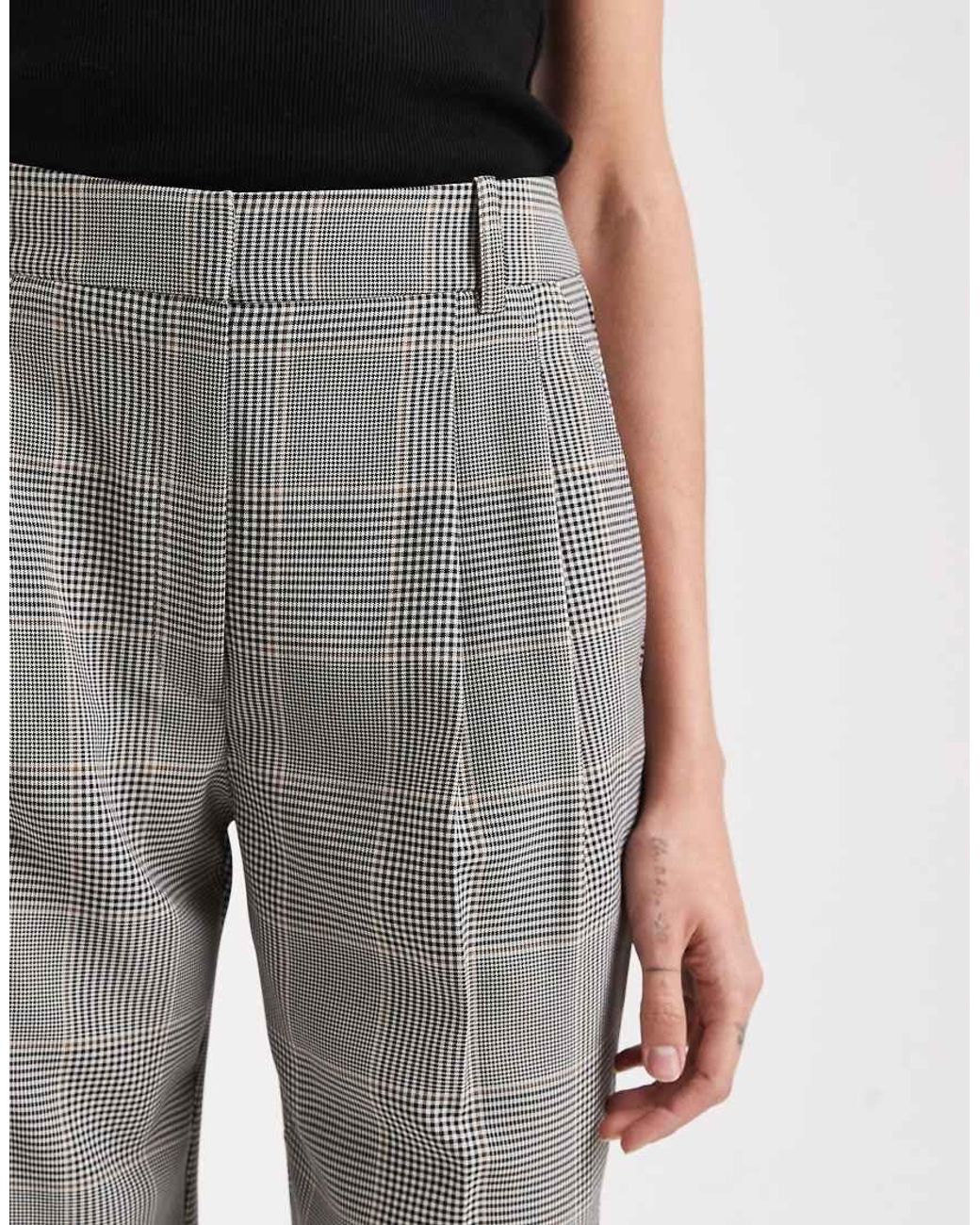 ASOS White Tall Tailored High Waist Pleat Detail Trousers