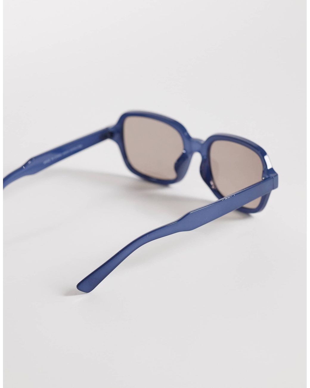 ASOS Blue – sonnenbrille mit eckigem gestell