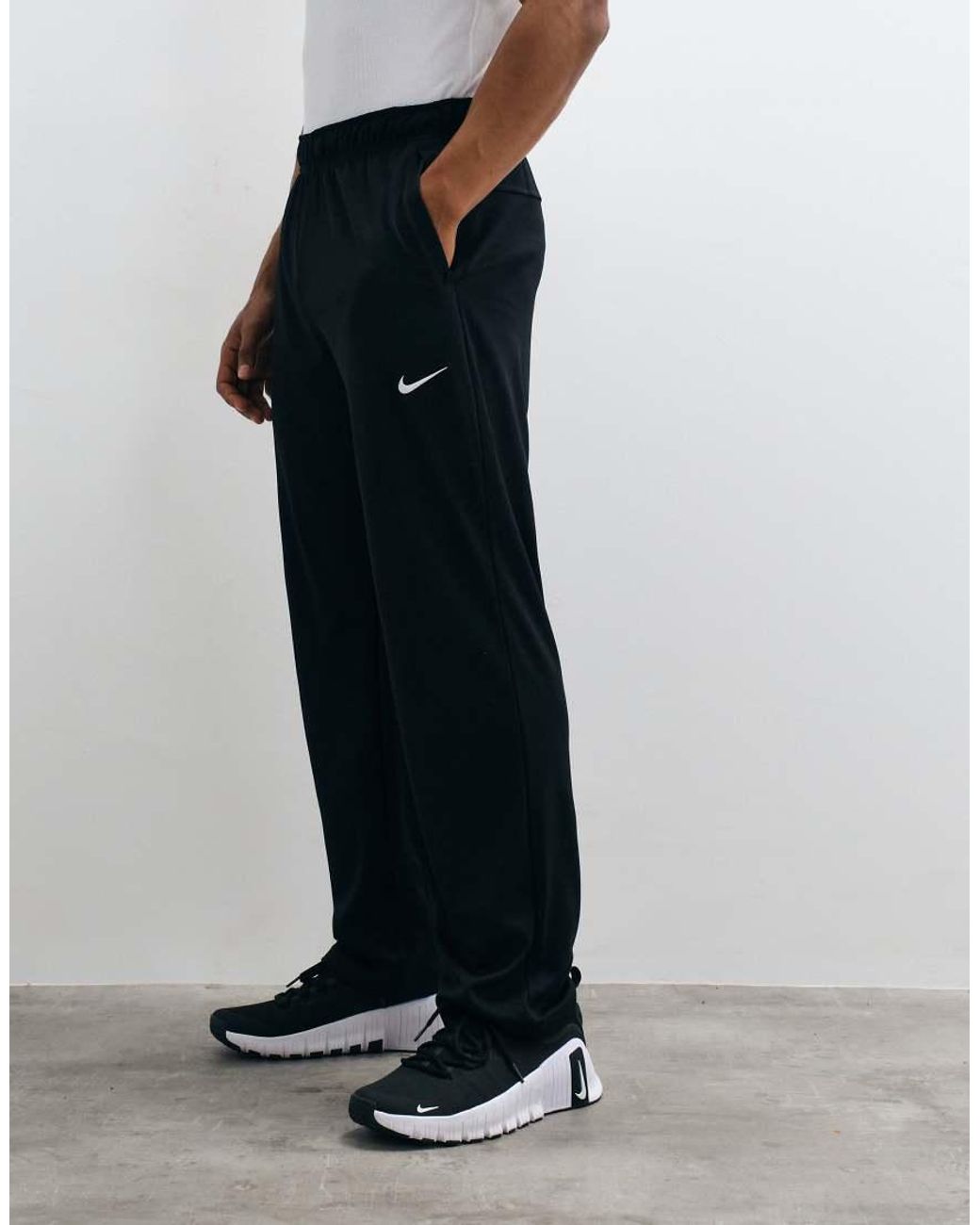 Nike White Flex Dri-fit Trousers for men