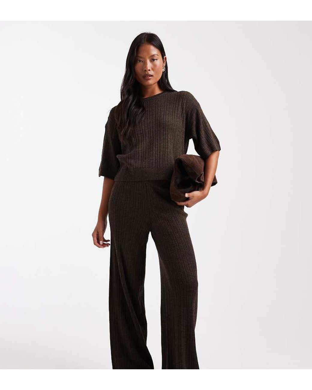 Only Petite Black Knit Pants