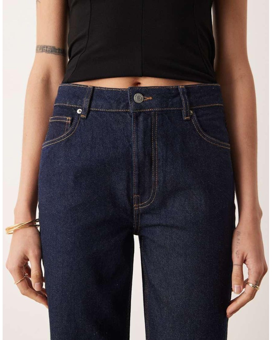 ASOS Blue Asos Design Tall Relaxed Flare Jean