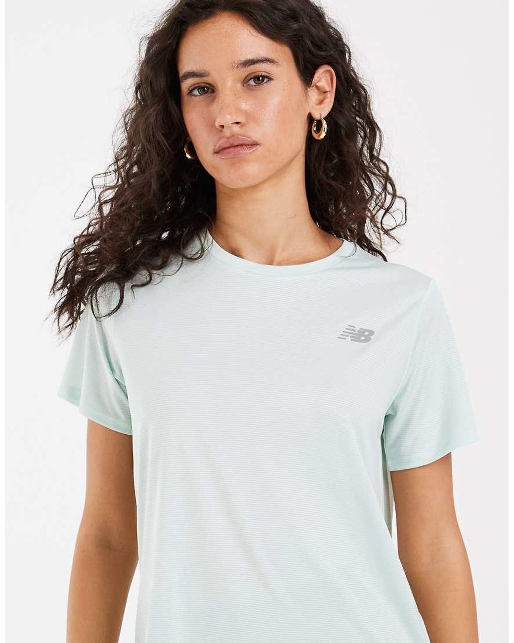 New Balance White Sports Essentials T-shirt