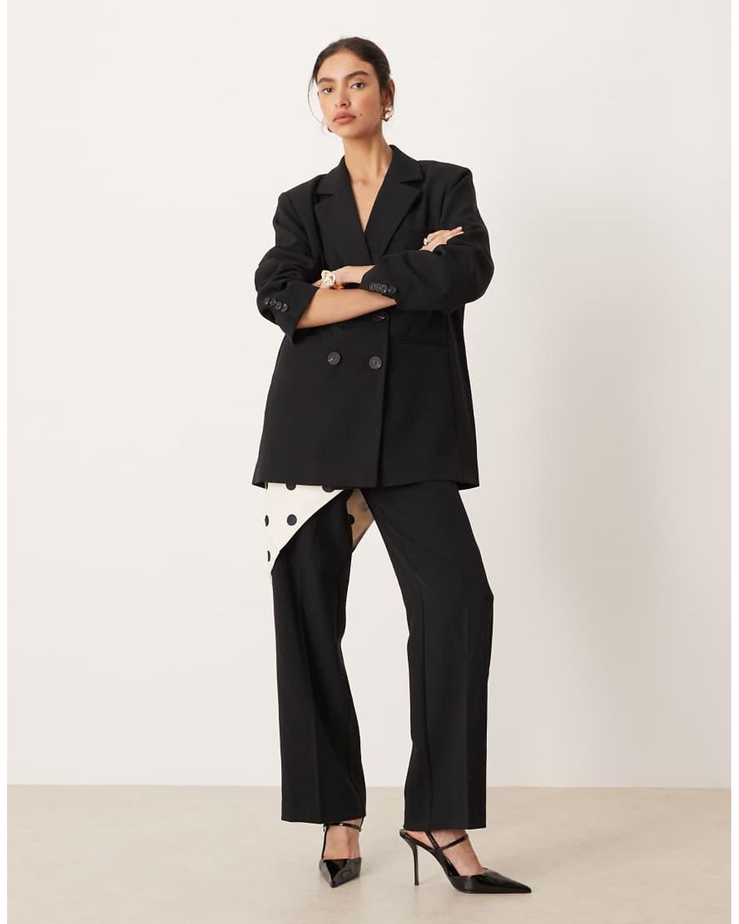 Y.A.S Elegante Double Breasted Blazer in het Black