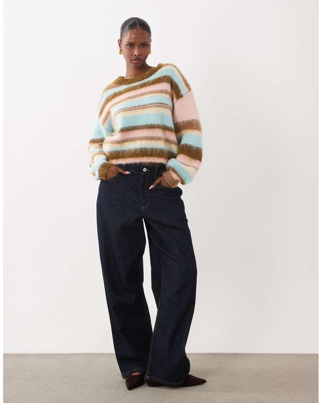 Kiwi & Co Multicolor Fluffy Knit Sweater