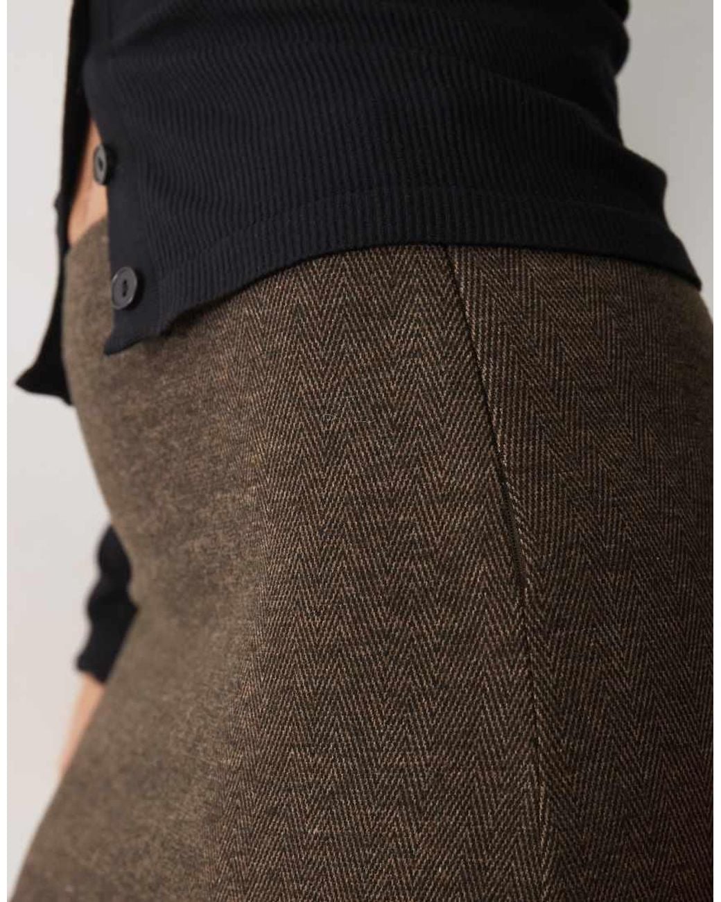 ASOS Multicolor Mix & Match Brushed Pelmet Mini Skirt