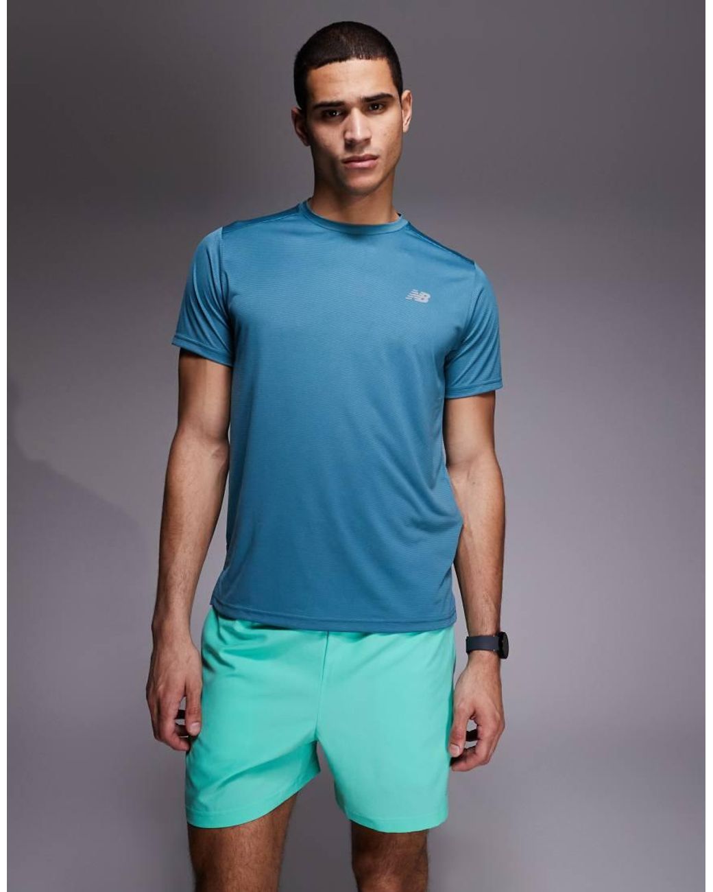 New Balance Blue Sport Essentials 5 Inch Shorts for men