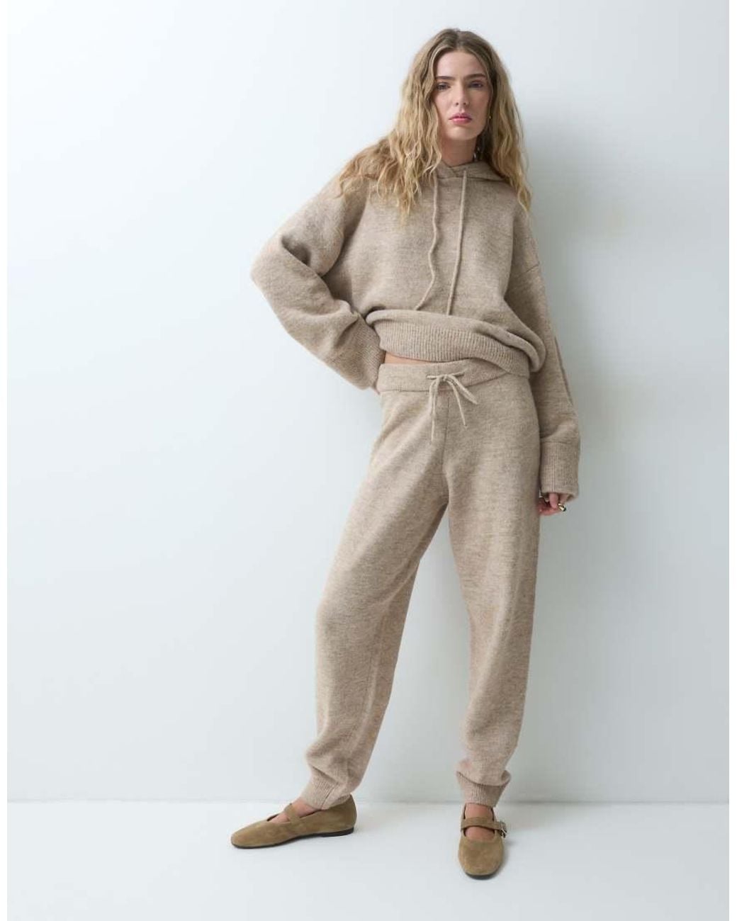 ASOS Natural Knitted Jogger Co-Ord