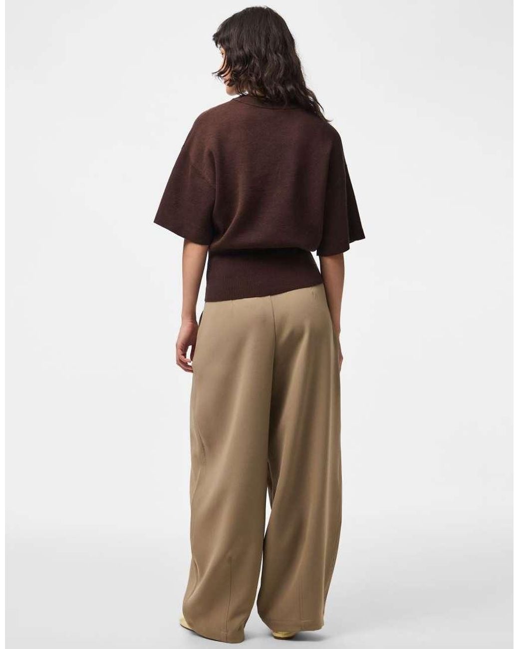 Pieces Brown T-shirt