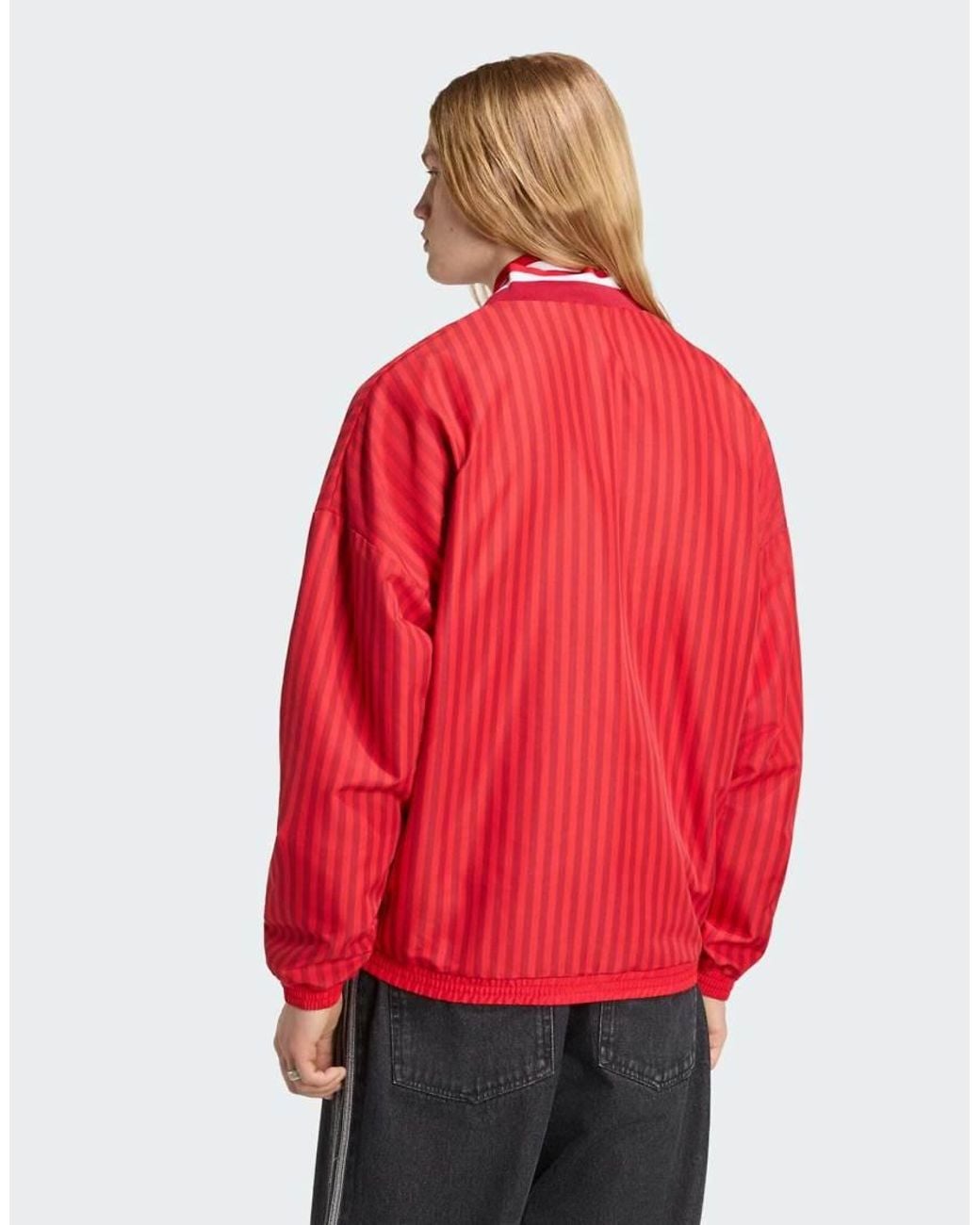 Adidas Originals Red Fc Bayern Muenchen Stadium Track Top for men