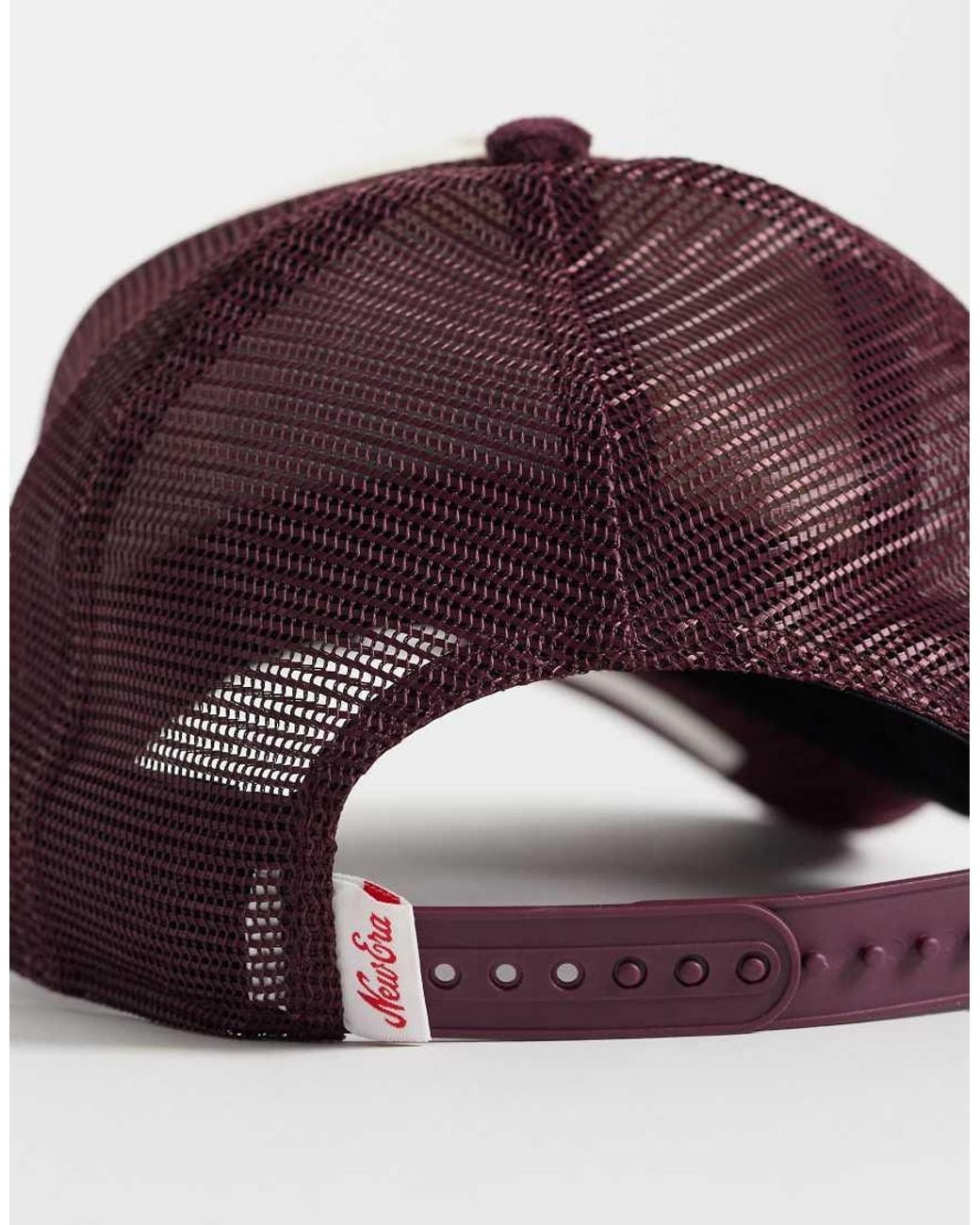 KTZ Pink Patch Logo Cord Contrast Peak Trucker Cap