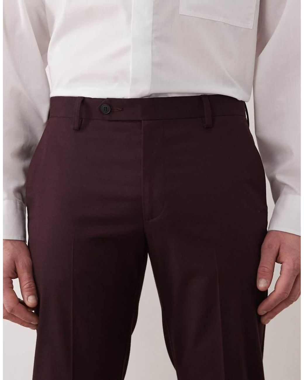 ASOS Red Skinny Suit Trousers for men
