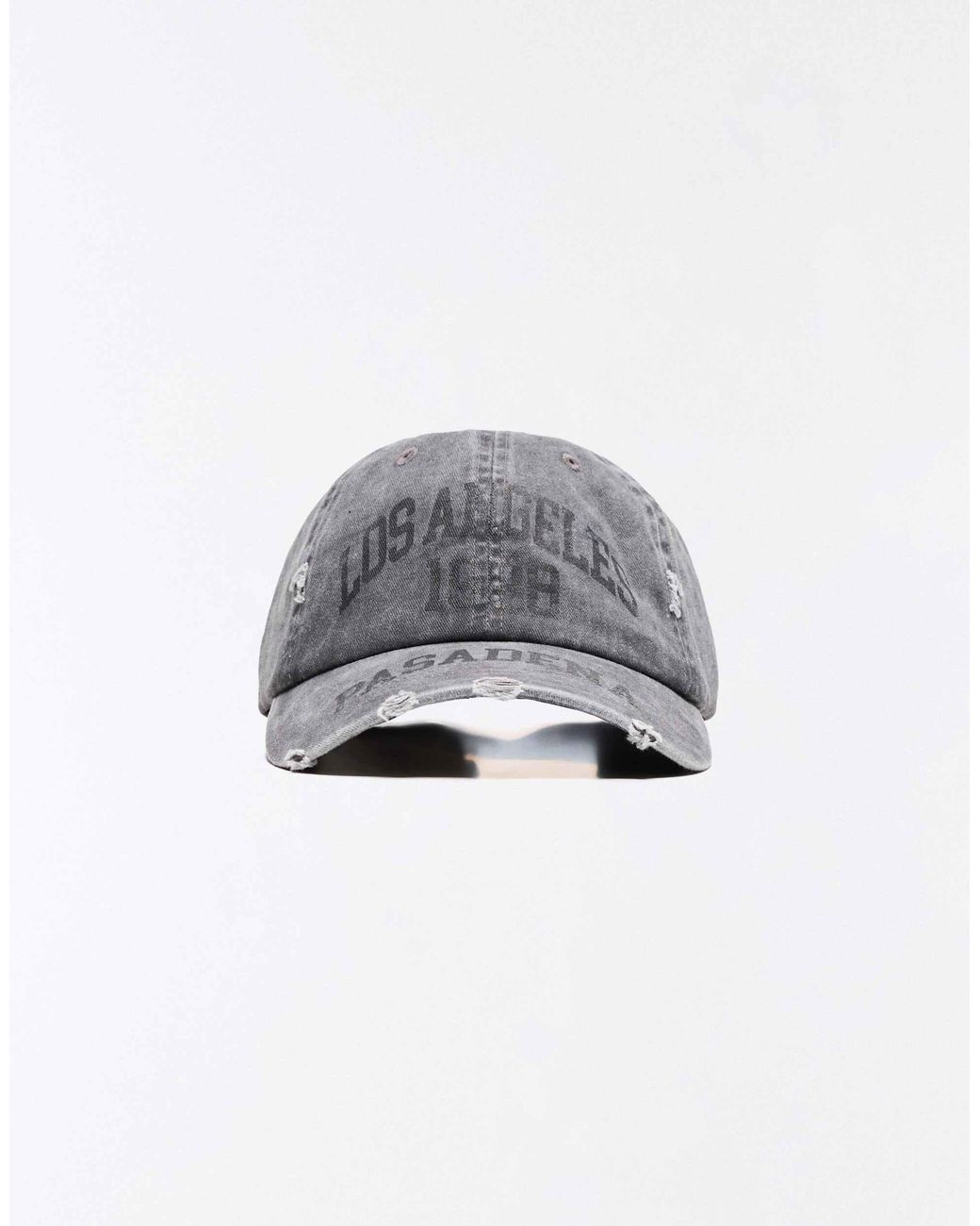 Bershka Gray Cap mit washed-effekt