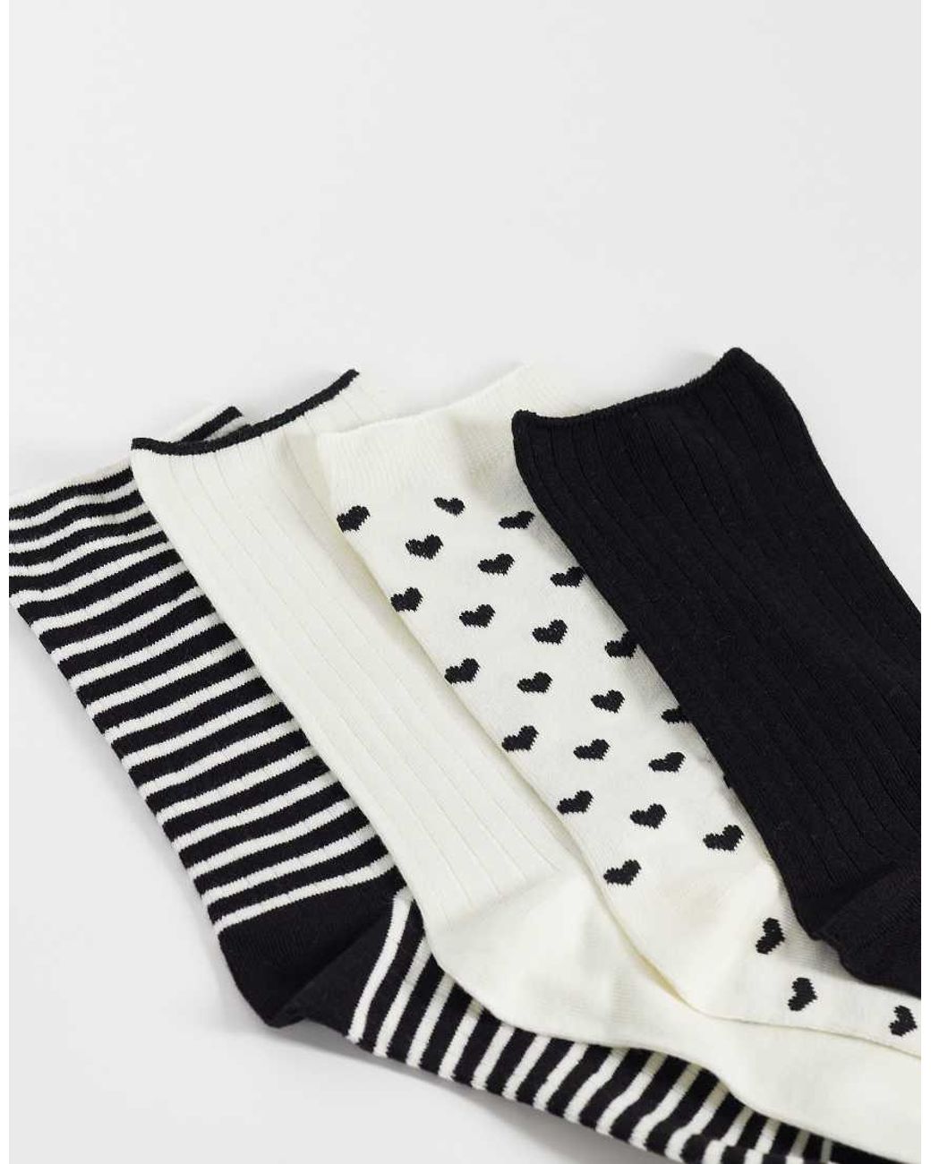 Lindex White 4 Pack Socks