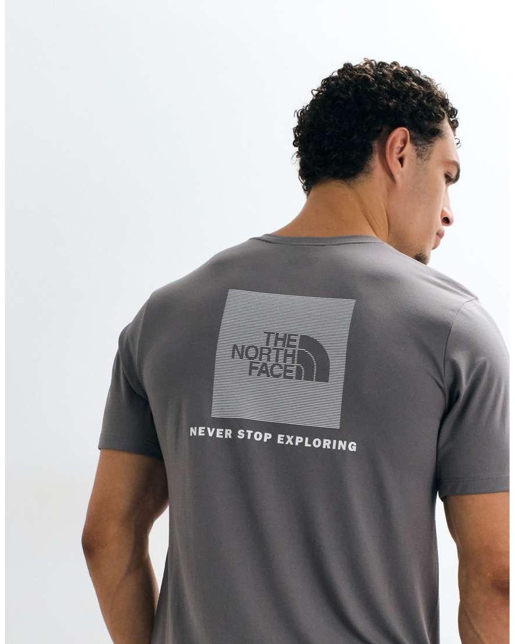 The North Face Gray 24/7 Nse Logo T-shirt for men
