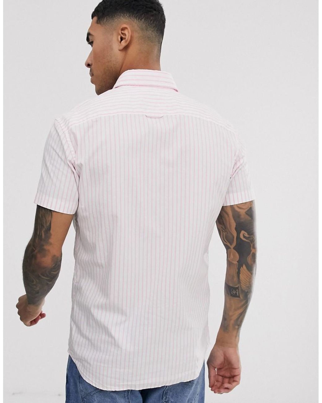 Jack /& Jones T-SHIRT PRINT SHIRT a Maniche Corte Camicia Casual Color Mix NUOVO