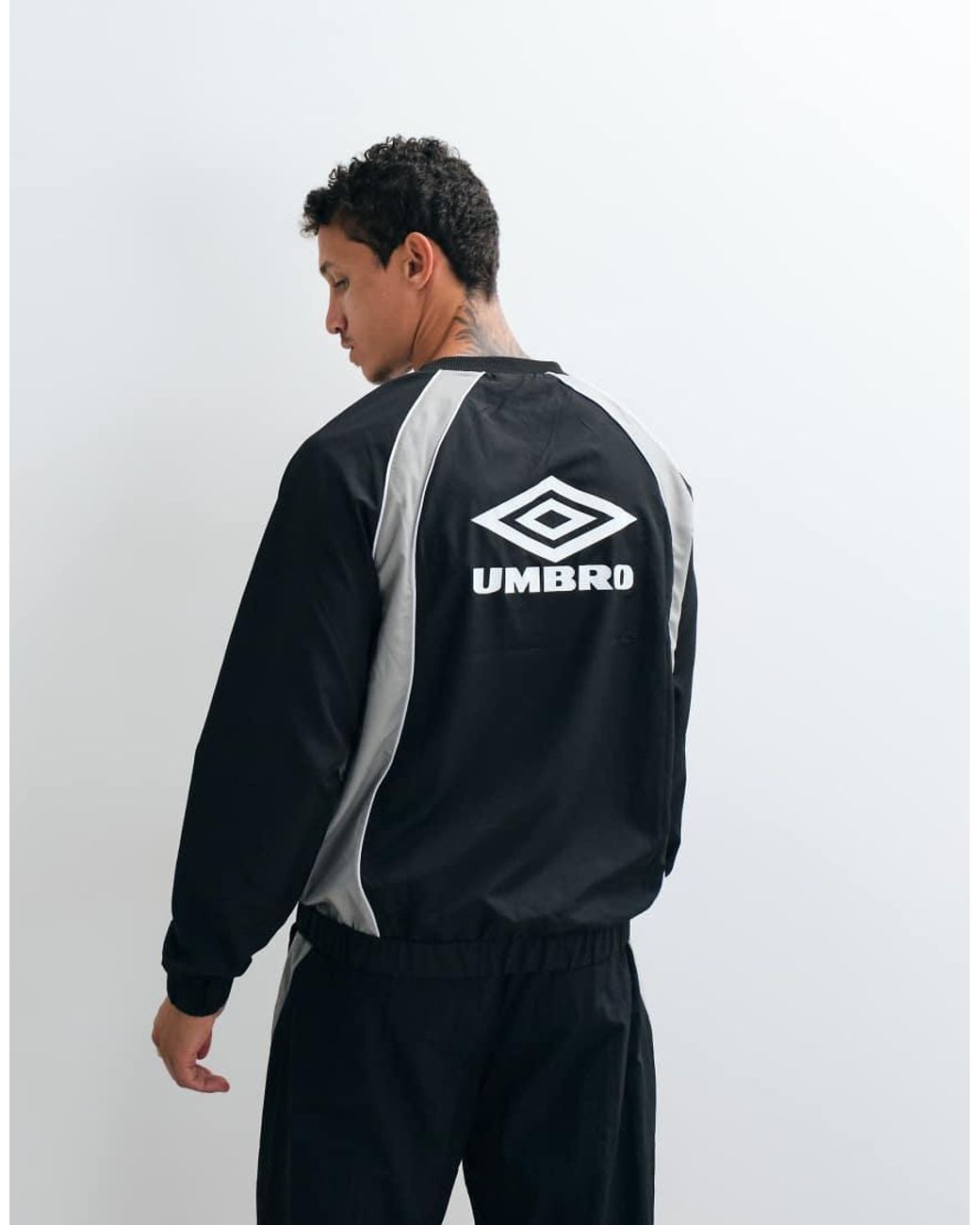 Umbro Blue Panelled Sweat for men