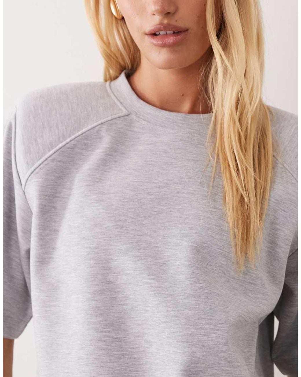 ASOS Gray Raglan Sleeve T-shirt