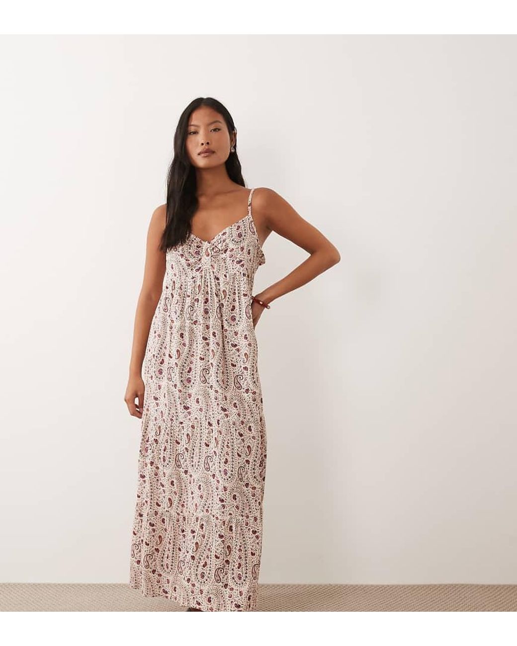 JDY Petite Red Cami Maxi Dress