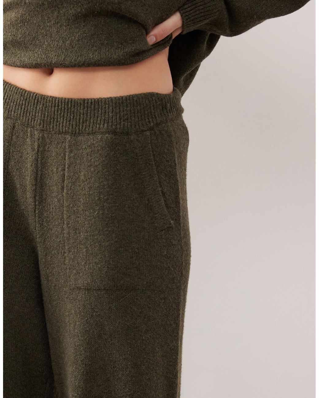 Collusion Green Knit Oversized Sweatpants