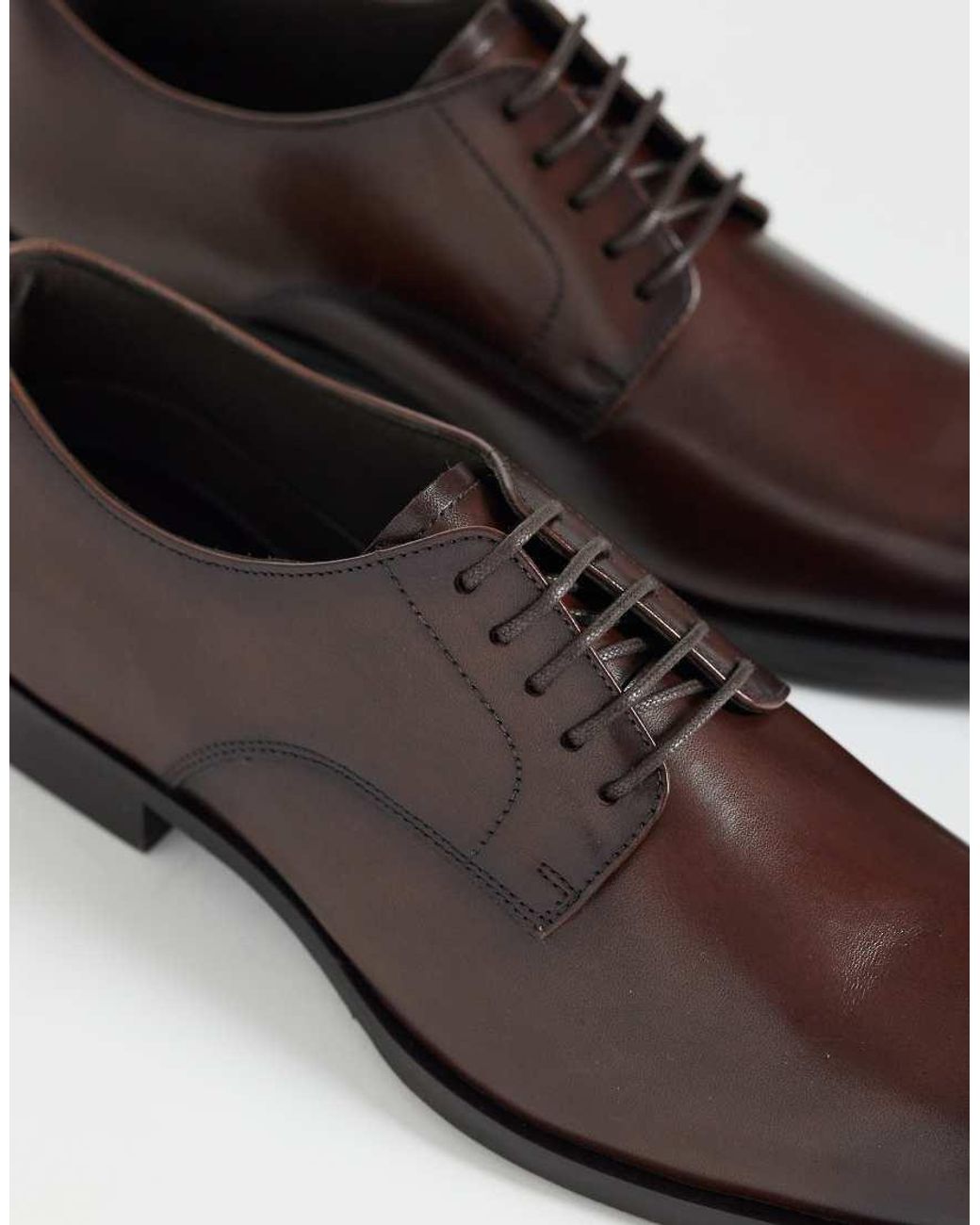 ASOS Brown Lace Up Derby Shoe for men