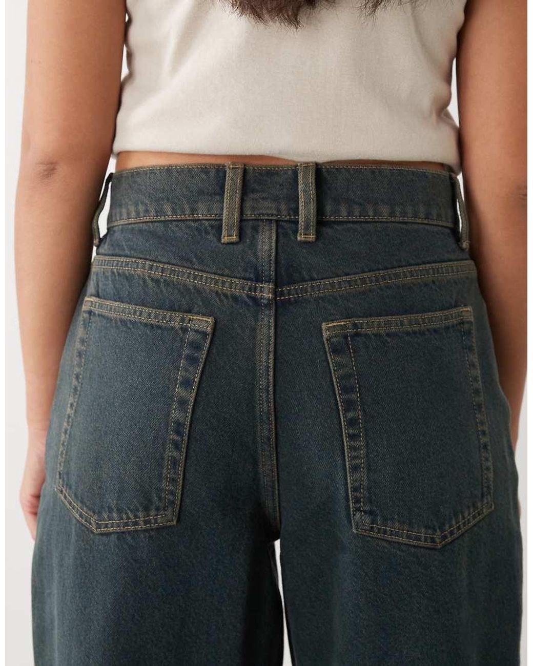 Collusion Black X001 Antifit Mid Rise Jean