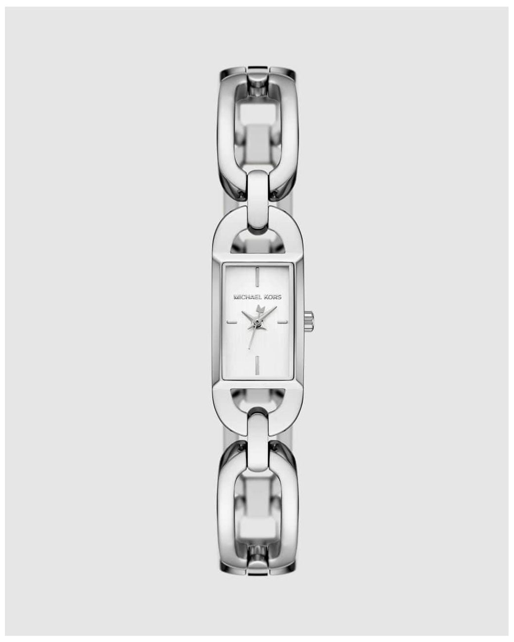 Michael Kors White Mk Empire Three-Hand Stainless Steel Watch