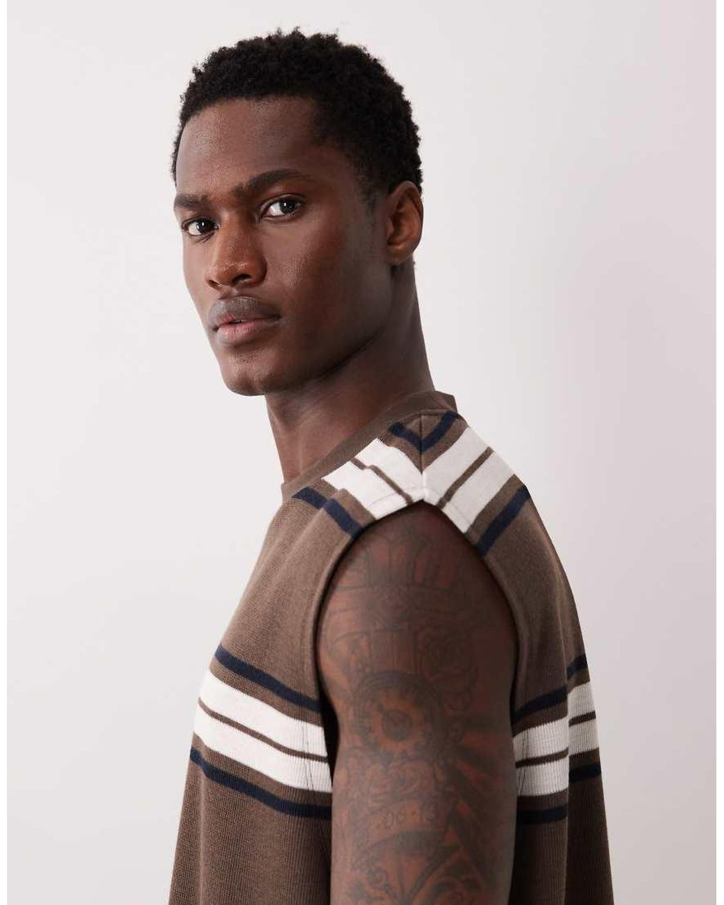 ASOS Multicolor Heavyweight Oversized Tank for men