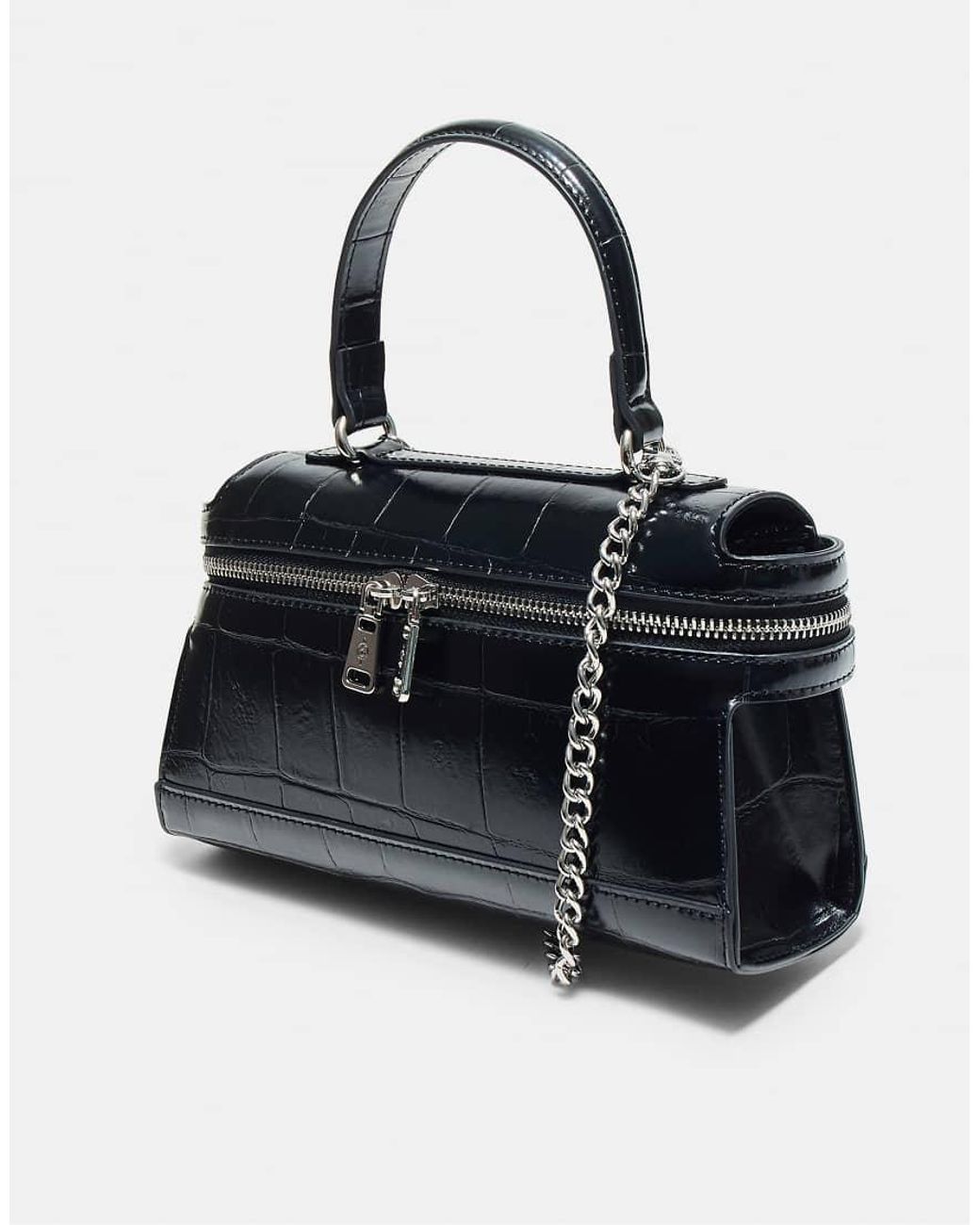 Stradivarius Blue Mini Coconut-Effect Crossbody Bag
