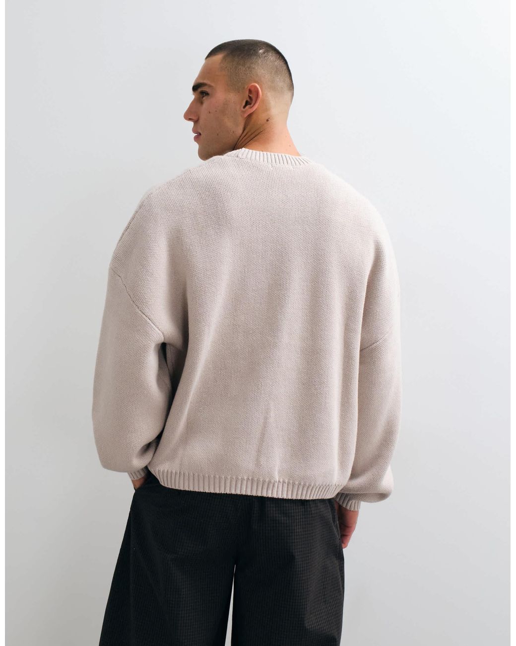 Weekday Oversize-pullover in Natural für Herren