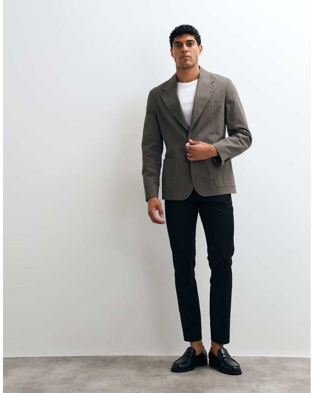 ASOS Gray Slouchy Blazer for men