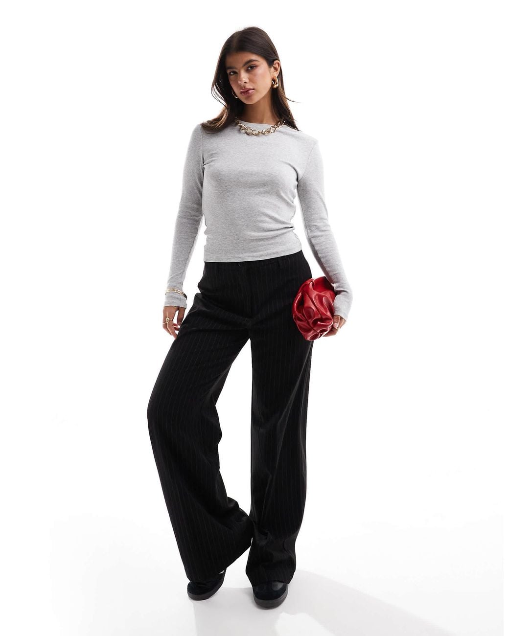ONLY Gray Long Sleeve Top