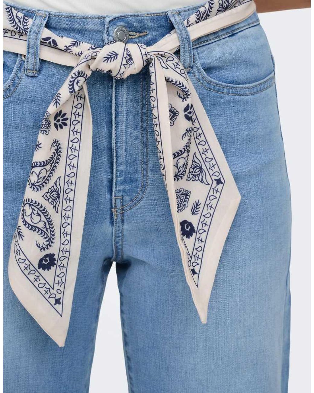 ONLY Blue Wide-Fit Jeans