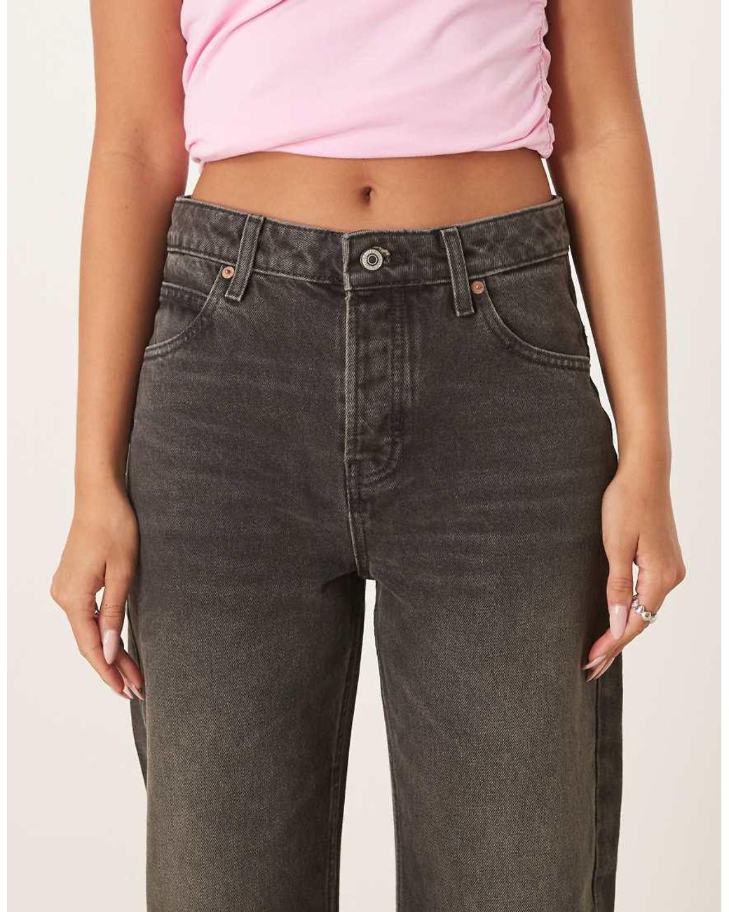 Free People Natural Deep Trance Dropped Boyfriend Jeans