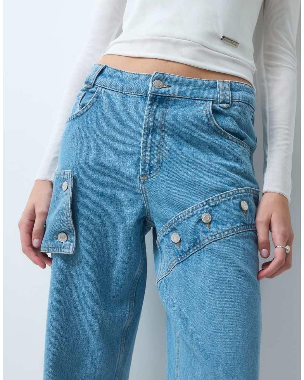 House Of Sunny Blue Cowboy Denim Jeans